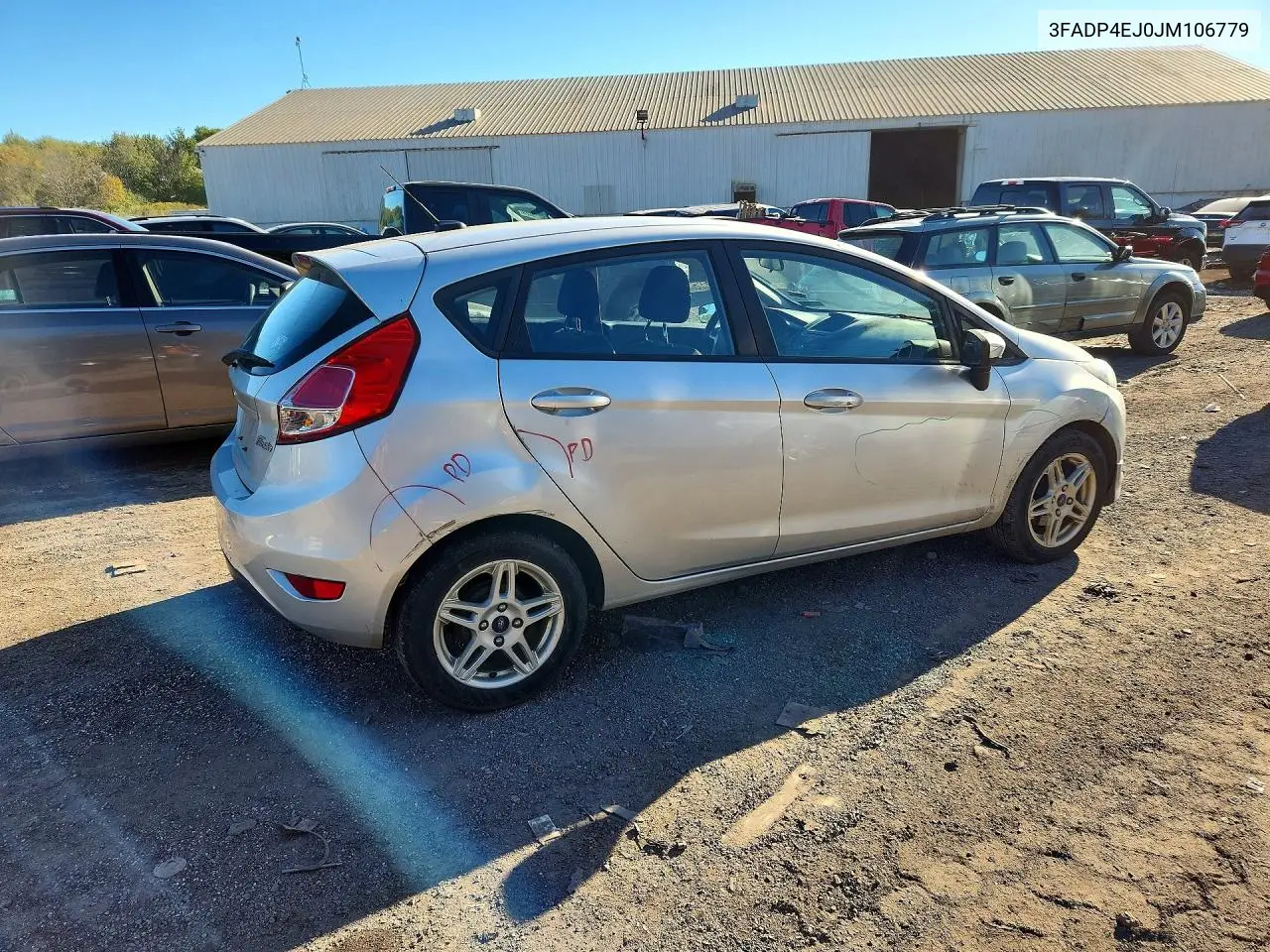 2018 FORD FIESTA VIN 3FADP4EJ0JM106779 — фото 3
