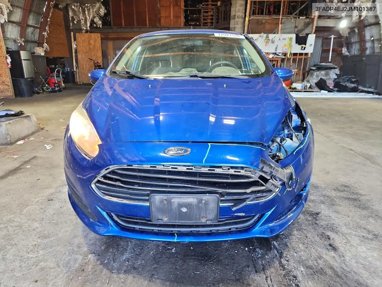 2018 FORD FIESTA VIN 3FADP4EJ2JM101387 — фото 5