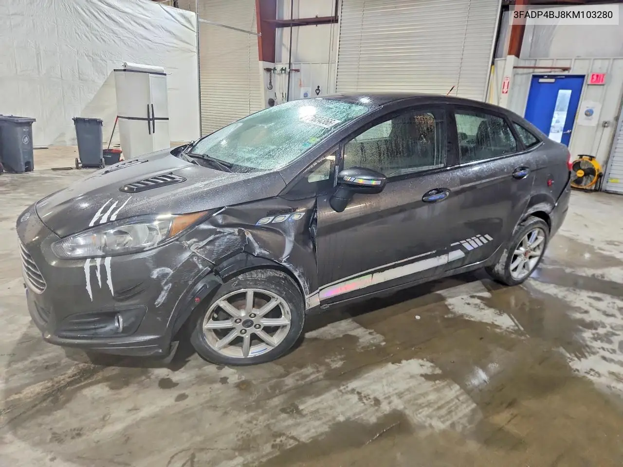 2019 FORD FIESTA VIN 3FADP4BJ8KM103280 — фото 3