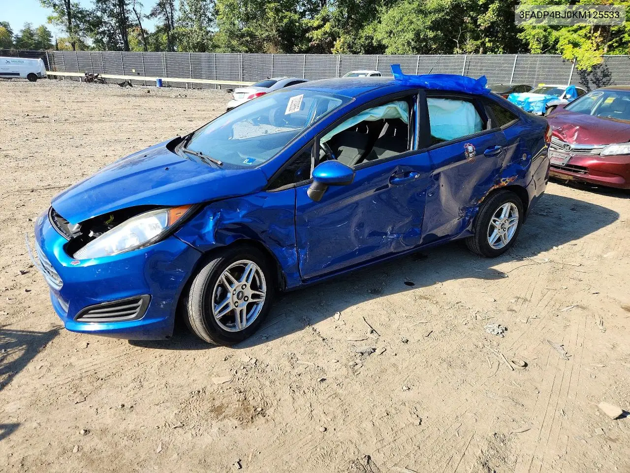 FORD FIESTA 2019, VIN 3FADP4BJ0KM125533