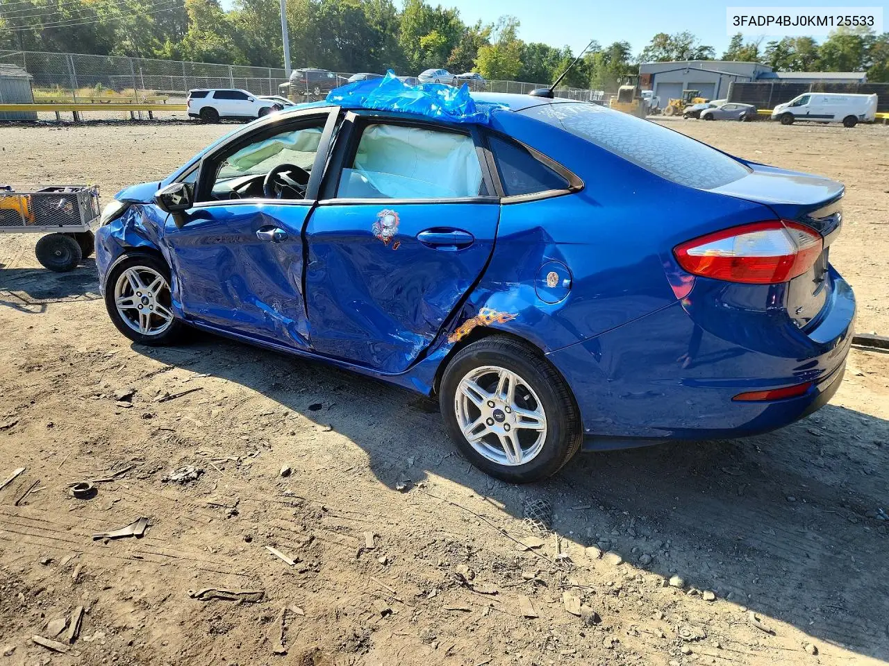 2019 FORD FIESTA VIN 3FADP4BJ0KM125533 — фото 2