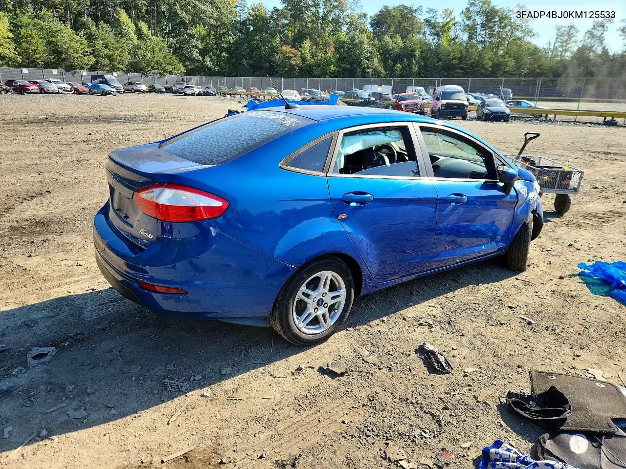 2019 FORD FIESTA VIN 3FADP4BJ0KM125533 — фото 3
