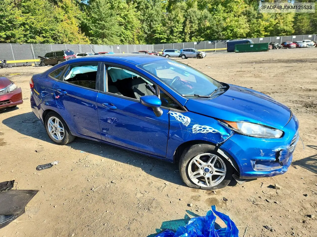 2019 FORD FIESTA VIN 3FADP4BJ0KM125533 — фото 4