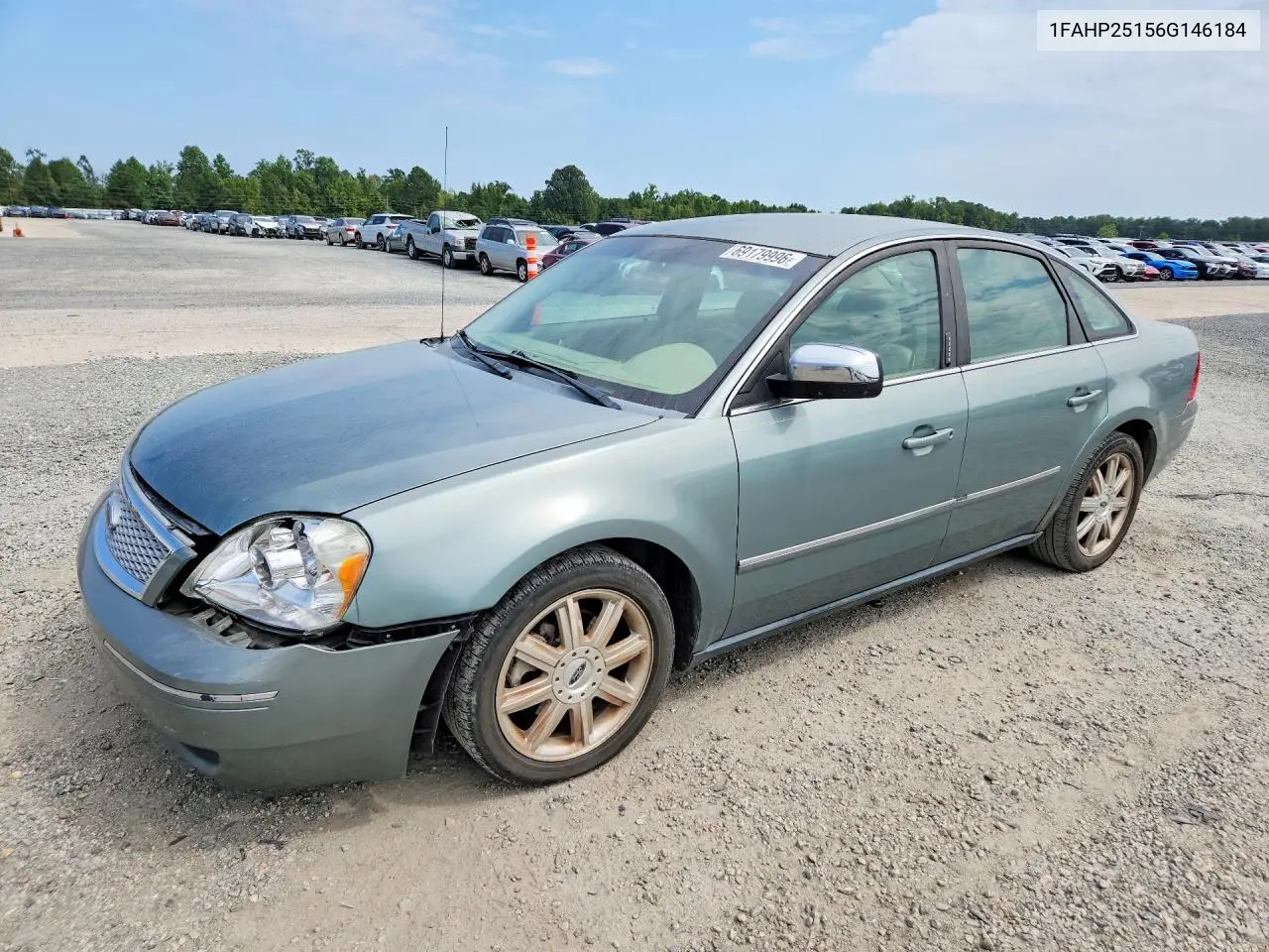 FORD FIVE HUNDRED 2006, VIN 1FAHP25156G146184