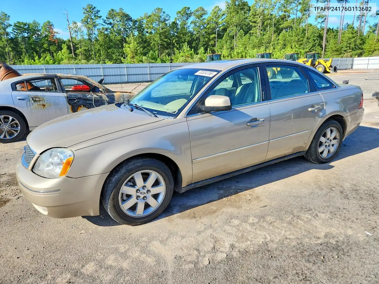 FORD FIVE HUNDRED 2006, VIN 1FAFP24176G113602
