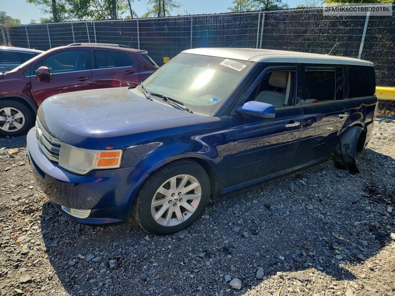 2011 FORD FLEX VIN 2FMHK6CC1BBD20186 — фото 1