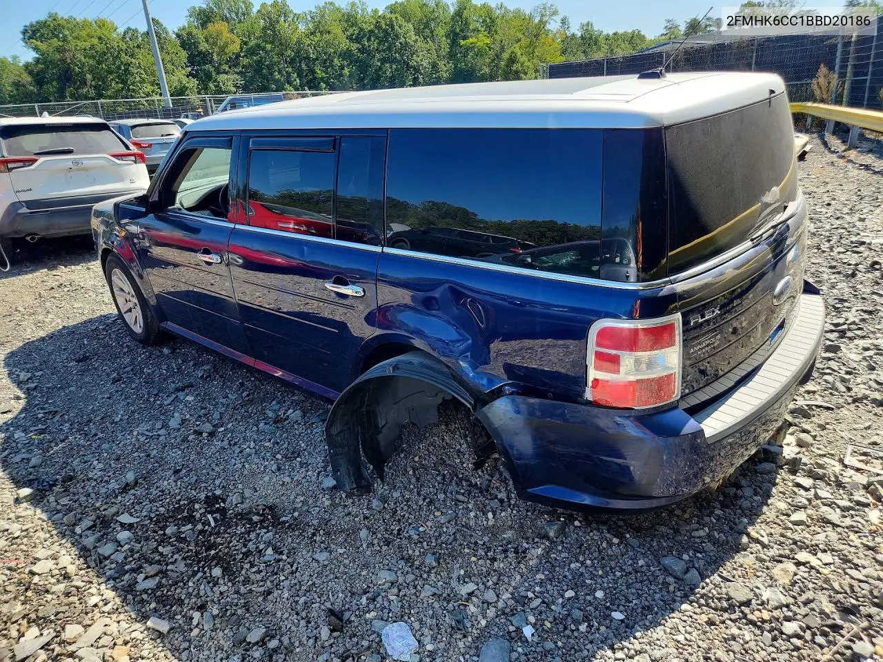 2011 FORD FLEX VIN 2FMHK6CC1BBD20186 — фото 2