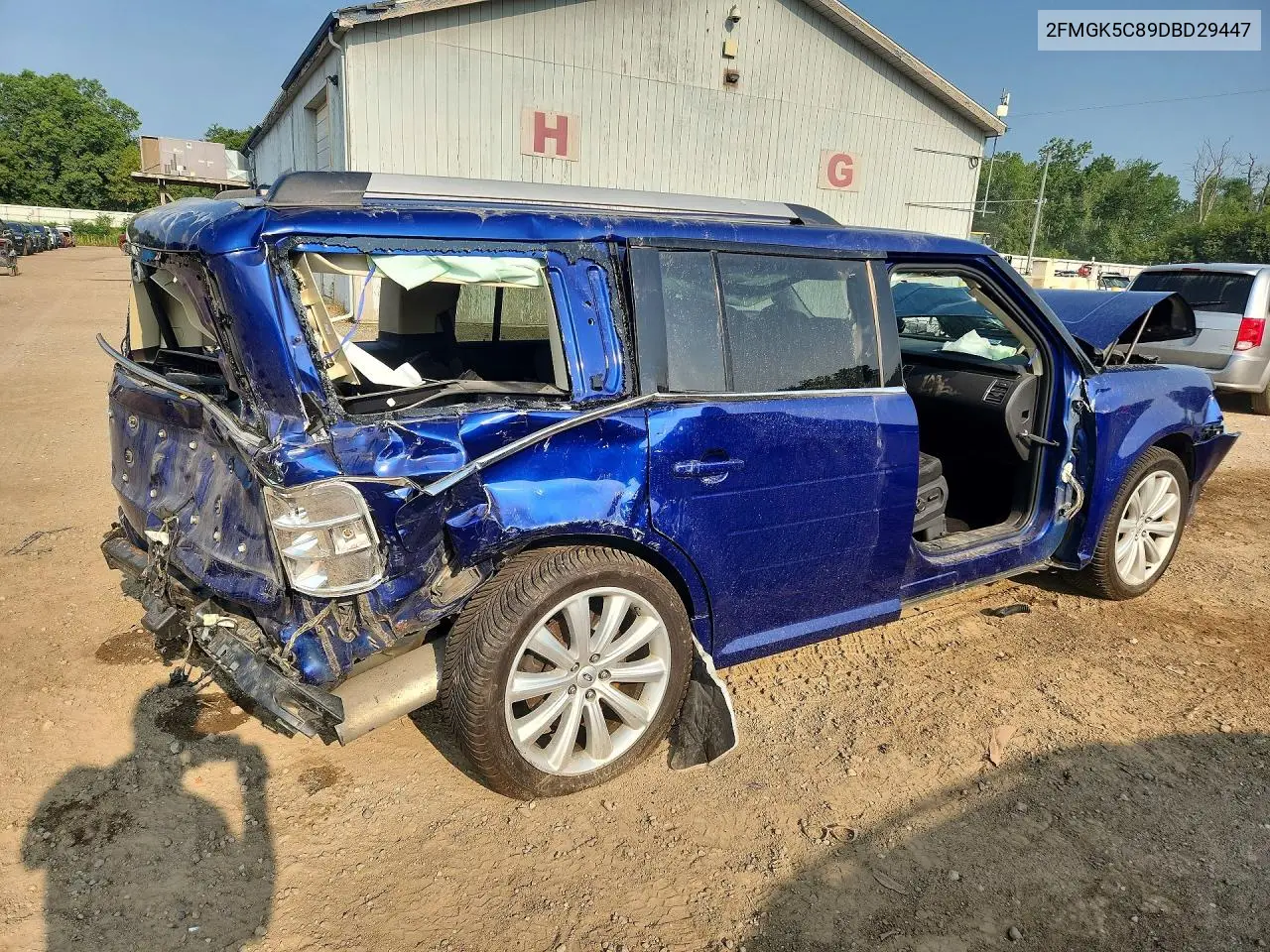 2013 FORD FLEX VIN 2FMGK5C89DBD29447 — фото 3