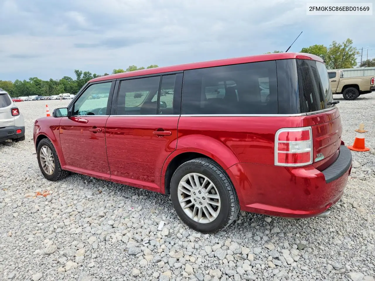2014 FORD FLEX VIN 2FMGK5C86EBD01669 — фото 2