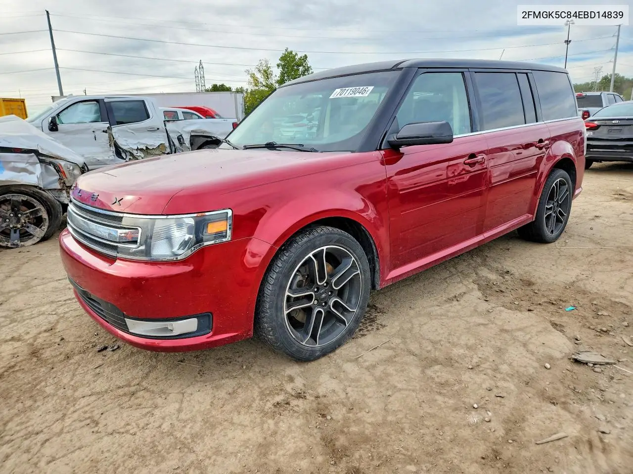 FORD FLEX 2014, VIN 2FMGK5C84EBD14839