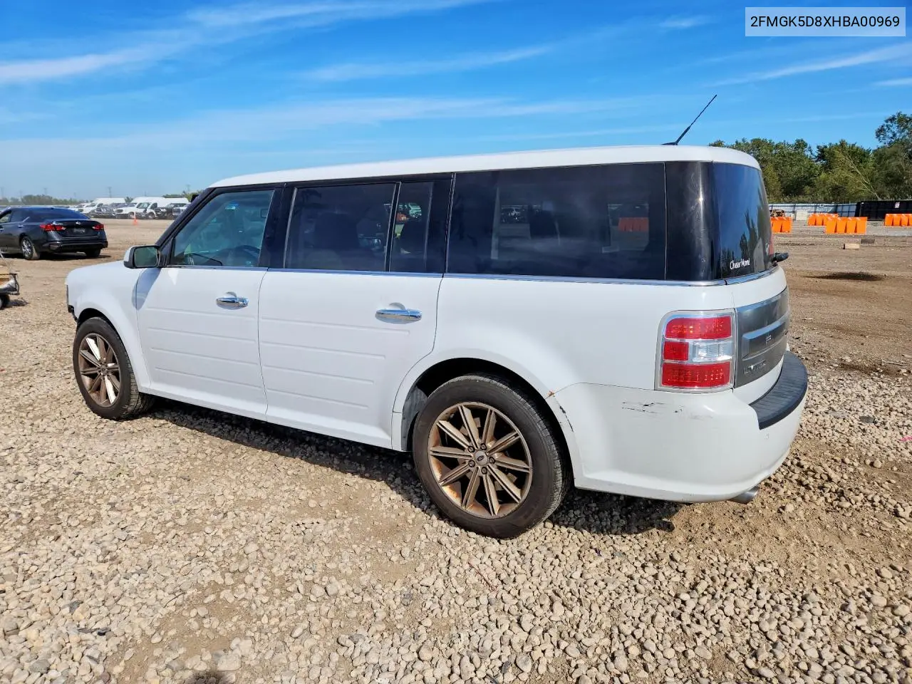 2017 FORD FLEX VIN 2FMGK5D8XHBA00969 — фото 2
