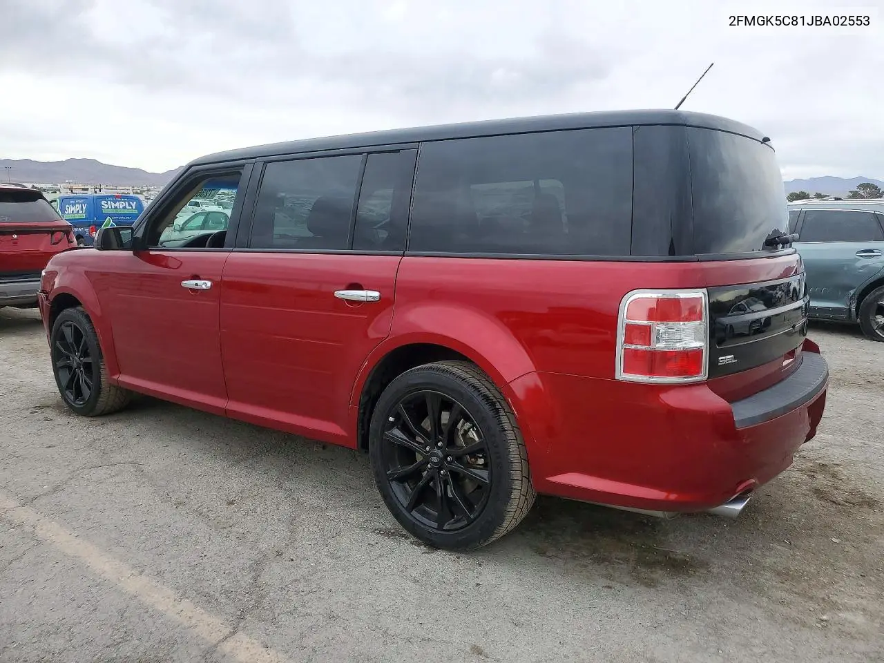 2018 FORD FLEX VIN 2FMGK5C81JBA02553 — фото 2