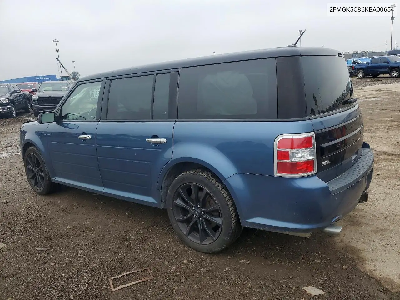 2019 FORD FLEX VIN 2FMGK5C86KBA00654 — фото 2