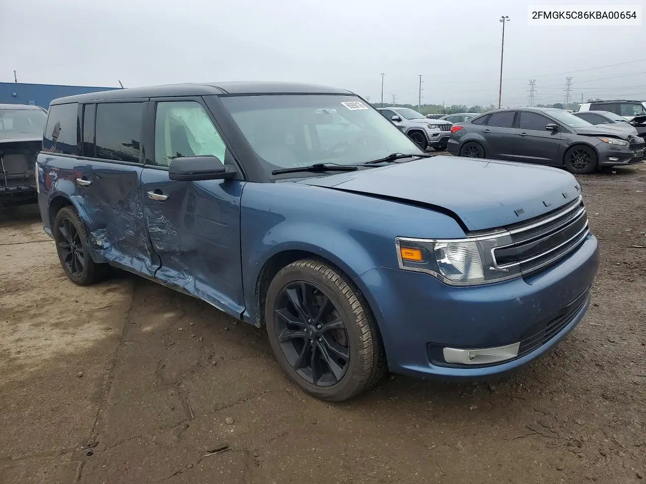 2019 FORD FLEX VIN 2FMGK5C86KBA00654 — фото 4