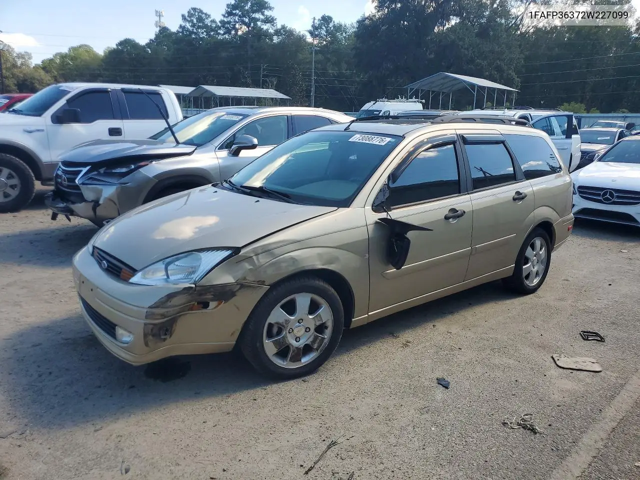 FORD FOCUS 2002, VIN 1FAFP36372W227099
