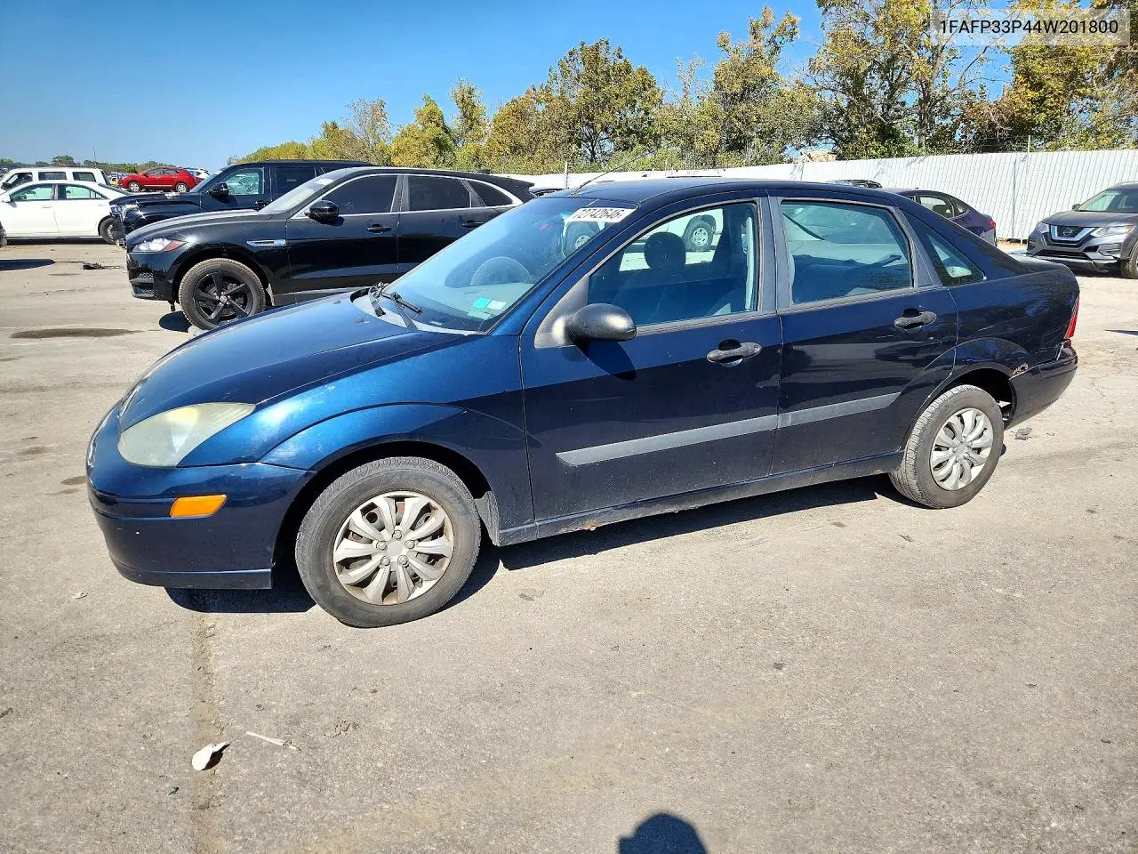 FORD FOCUS 2004, VIN 1FAFP33P44W201800