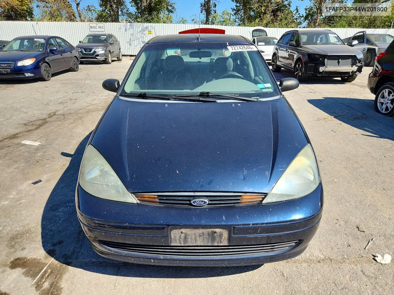 2004 FORD FOCUS VIN 1FAFP33P44W201800 — фото 5