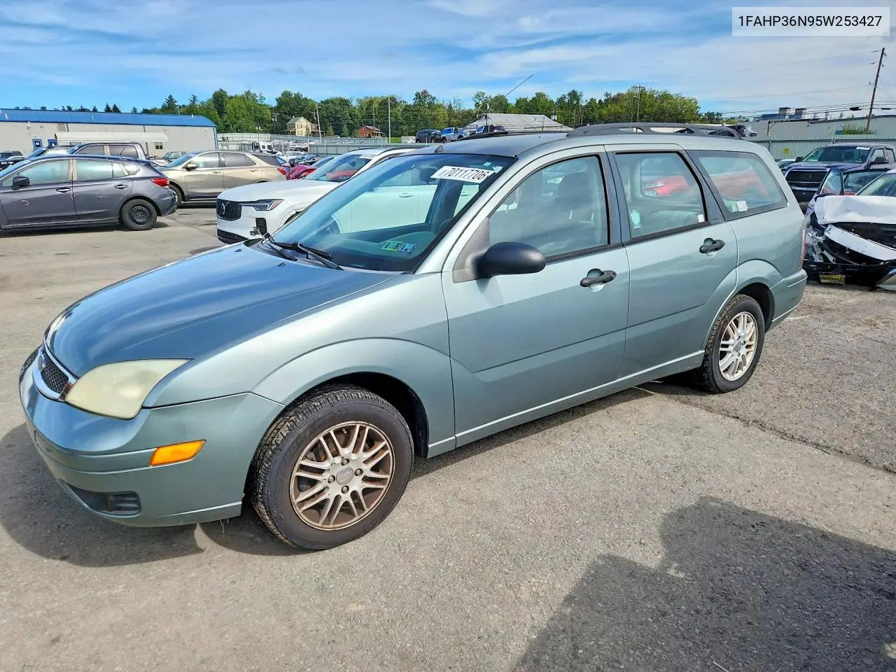 FORD FOCUS 2005, VIN 1FAHP36N95W253427