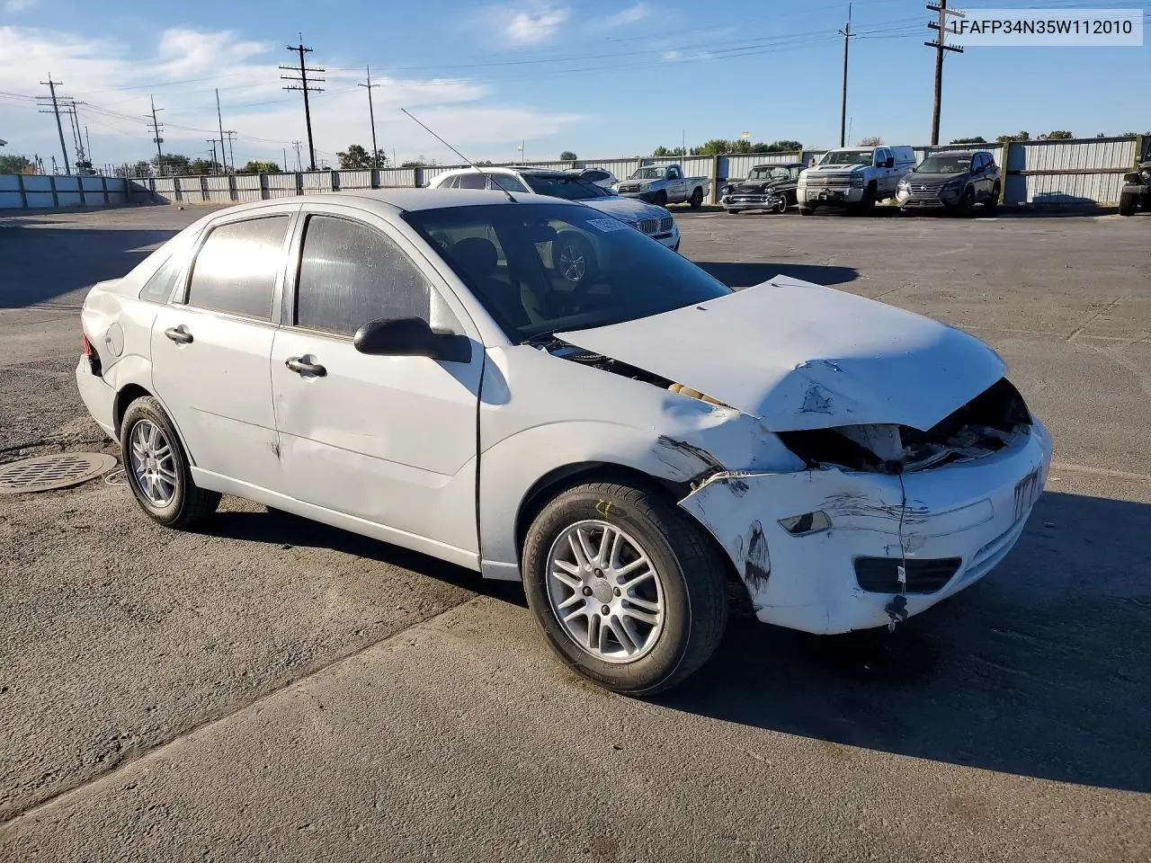 2005 FORD FOCUS VIN 1FAFP34N35W112010 — фото 4