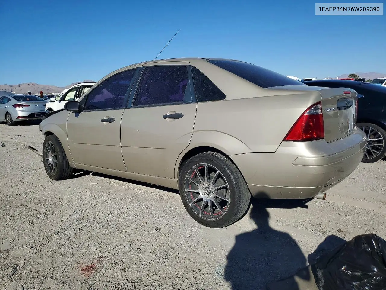 2006 FORD FOCUS VIN 1FAFP34N76W209390 — фото 2