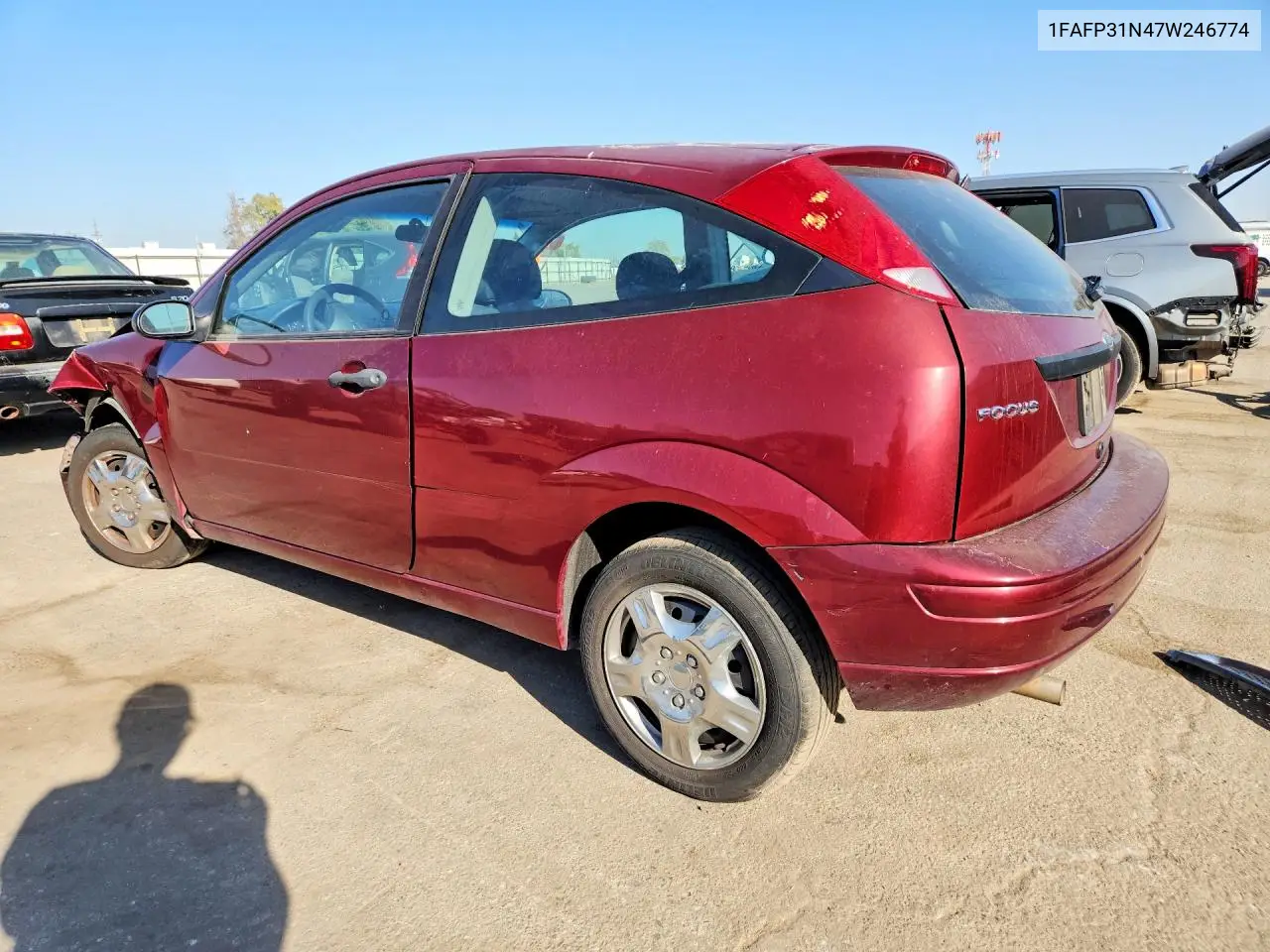 2007 FORD FOCUS VIN 1FAFP31N47W246774 — фото 3
