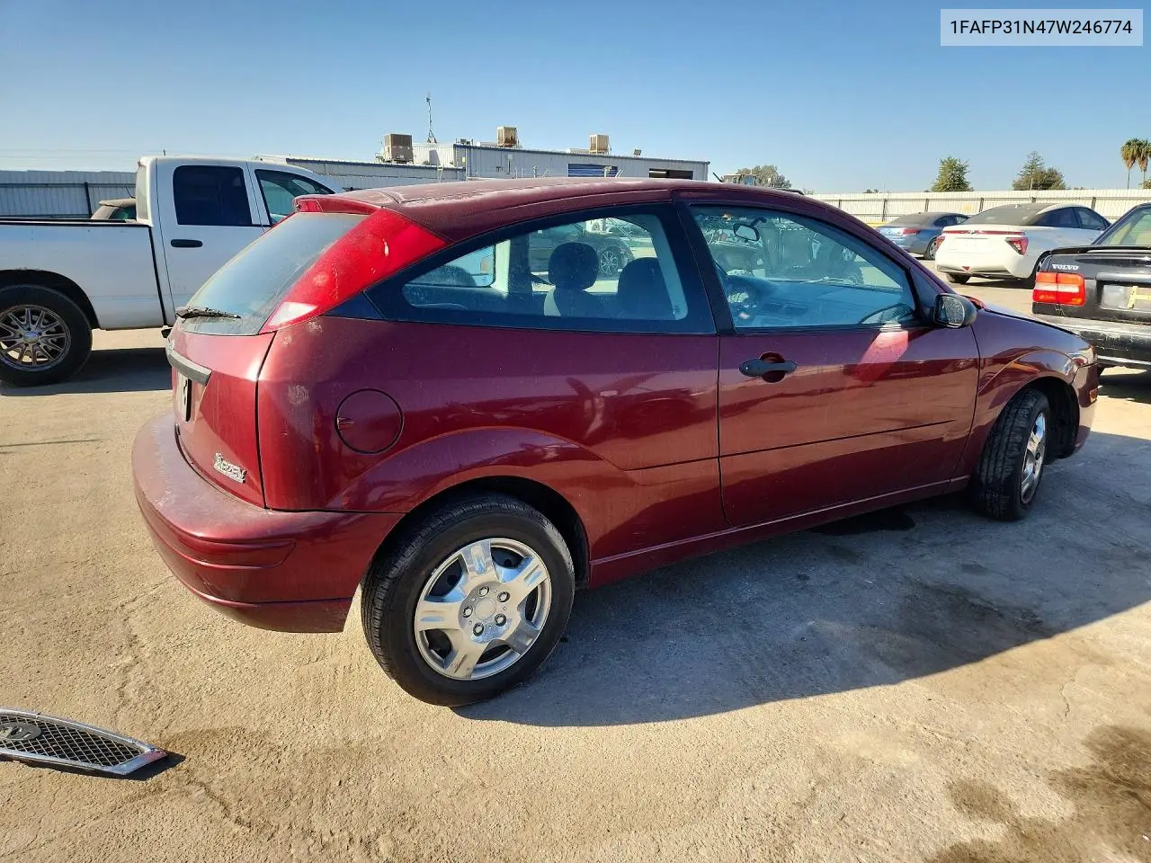 FORD FOCUS 2007, VIN 1FAFP31N47W246774