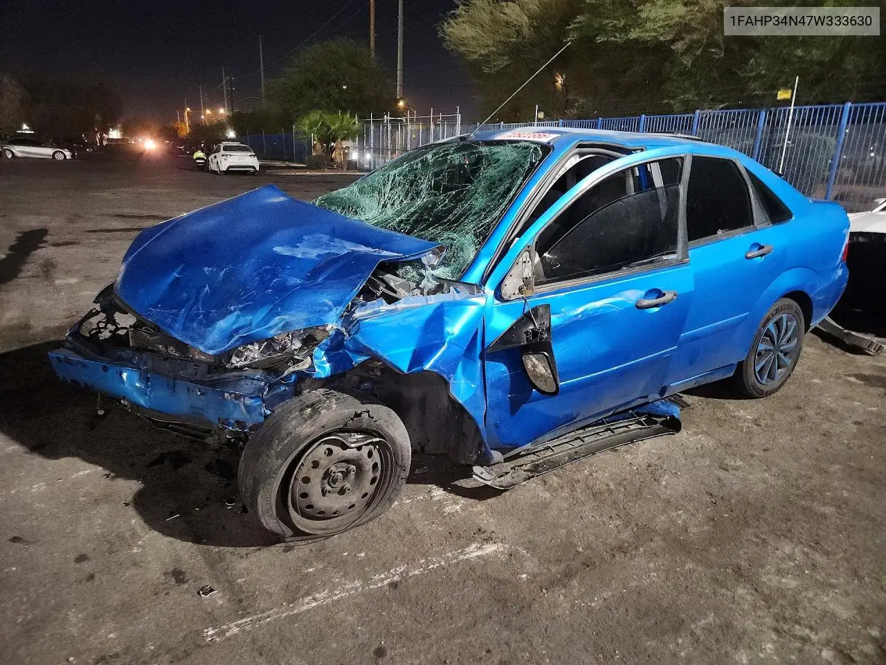 FORD FOCUS 2007, VIN 1FAHP34N47W333630