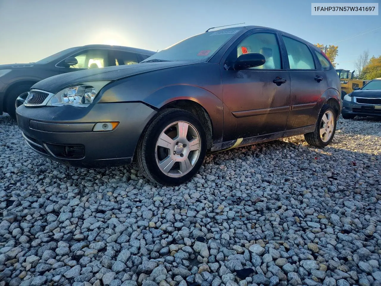 FORD FOCUS 2007, VIN 1FAHP37N57W341697