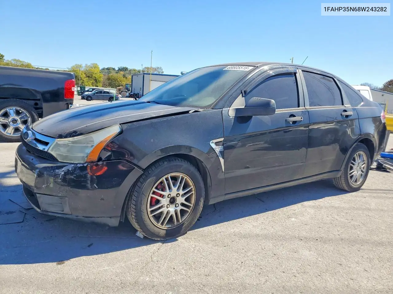FORD FOCUS 2008, VIN 1FAHP35N68W243282