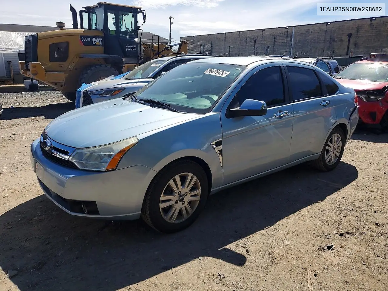 FORD FOCUS 2008, VIN 1FAHP35N08W298682