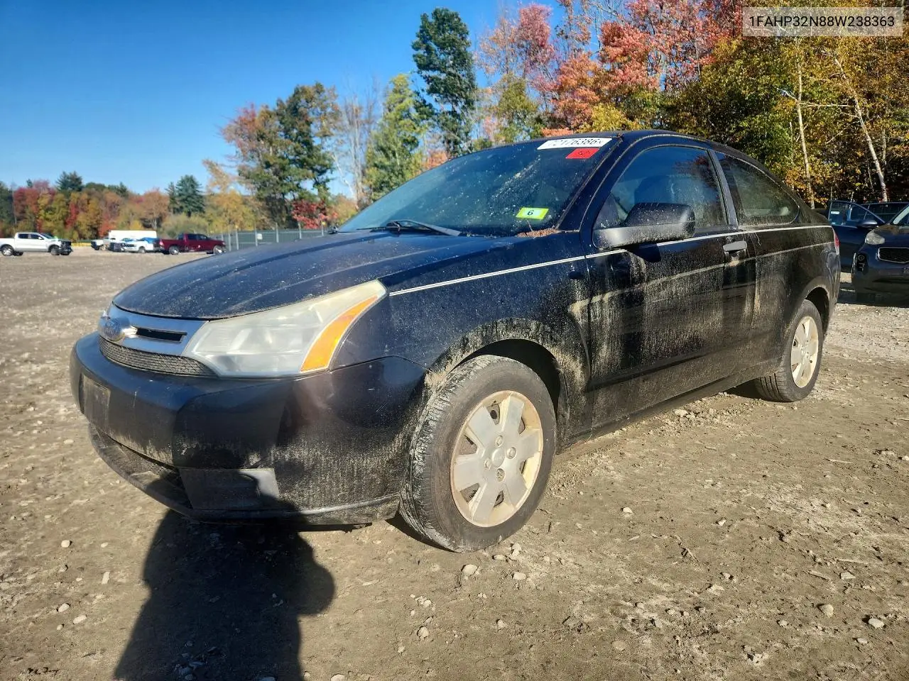 FORD FOCUS 2008, VIN 1FAHP32N88W238363
