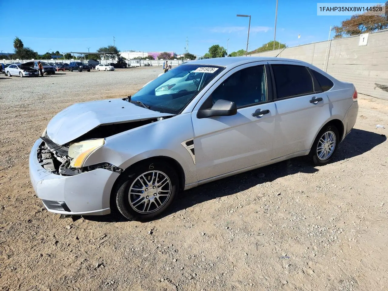FORD FOCUS 2008, VIN 1FAHP35NX8W144528