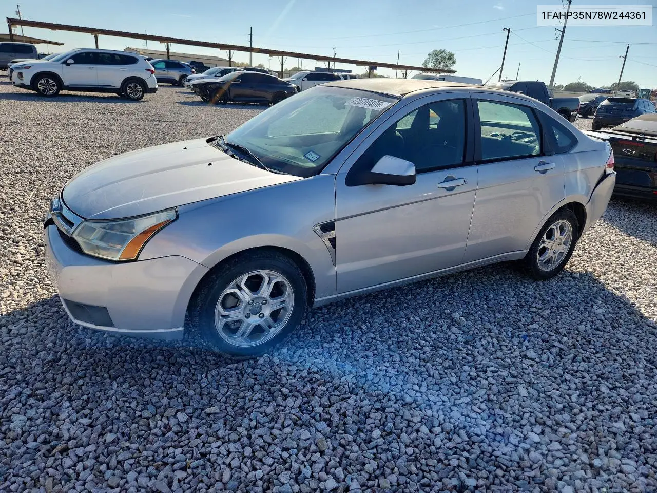 FORD FOCUS 2008, VIN 1FAHP35N78W244361
