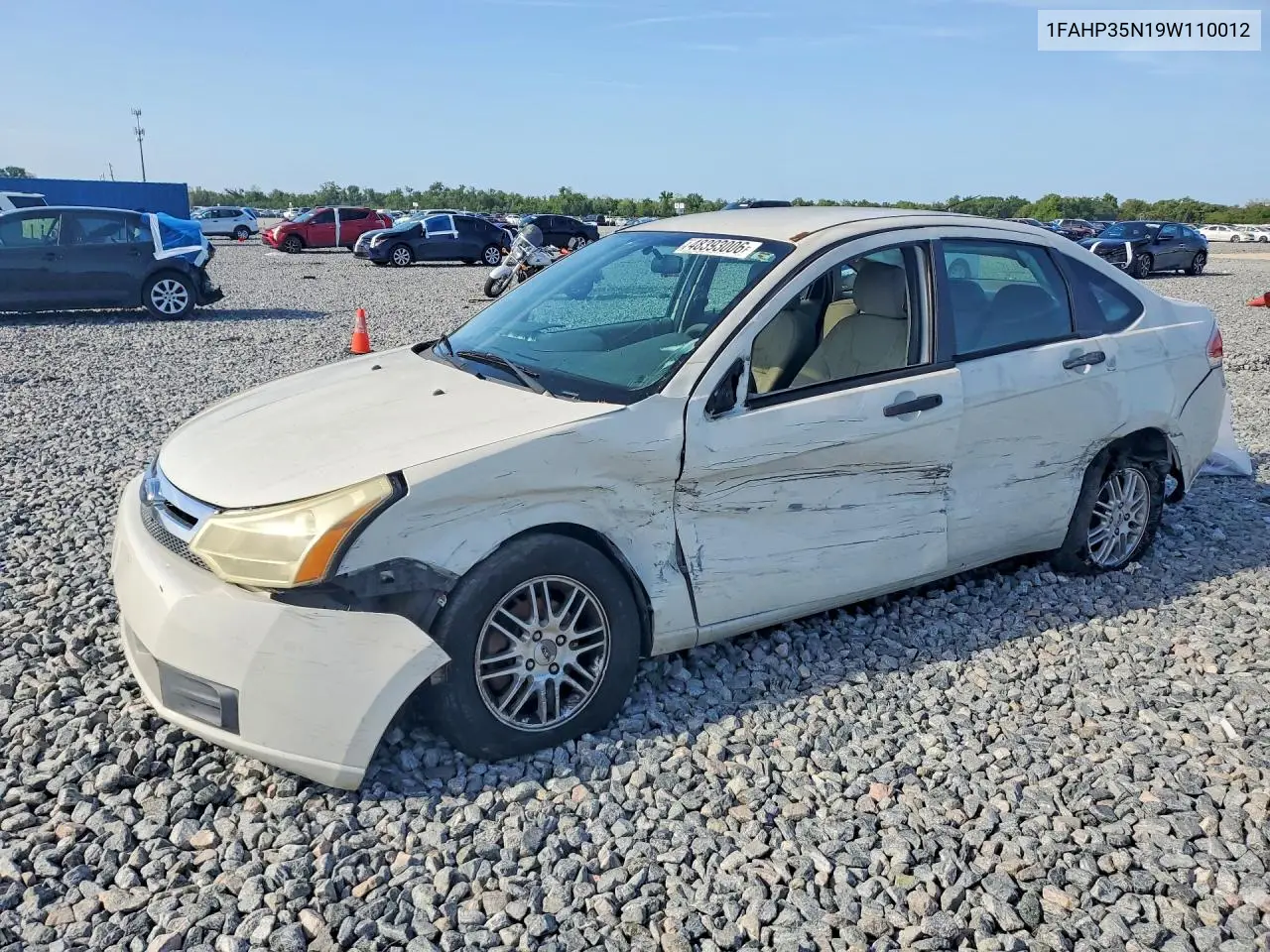 FORD FOCUS 2009, VIN 1FAHP35N19W110012