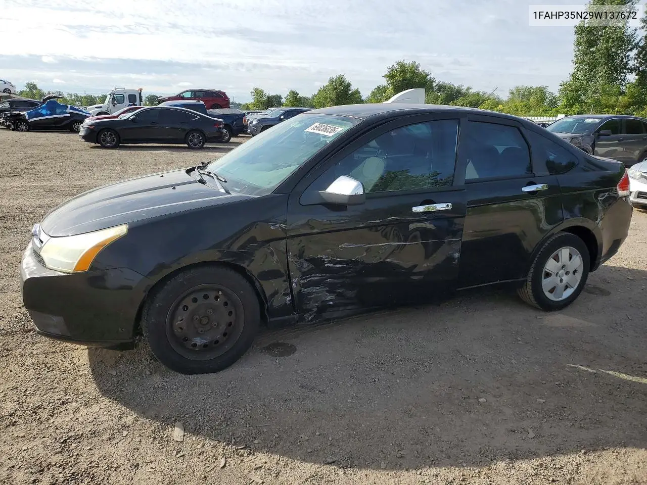 FORD FOCUS 2009, VIN 1FAHP35N29W137672