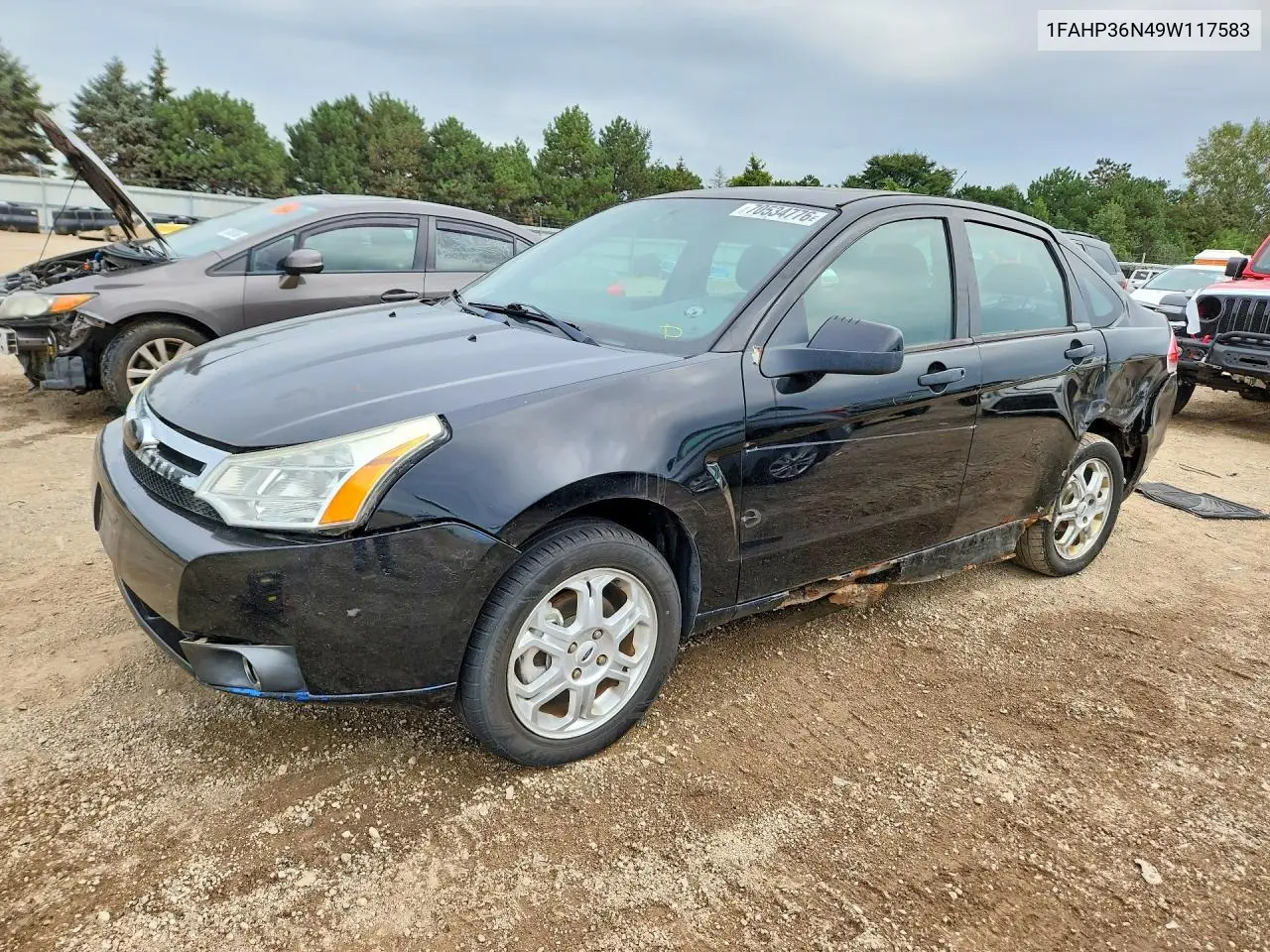 FORD FOCUS 2009, VIN 1FAHP36N49W117583
