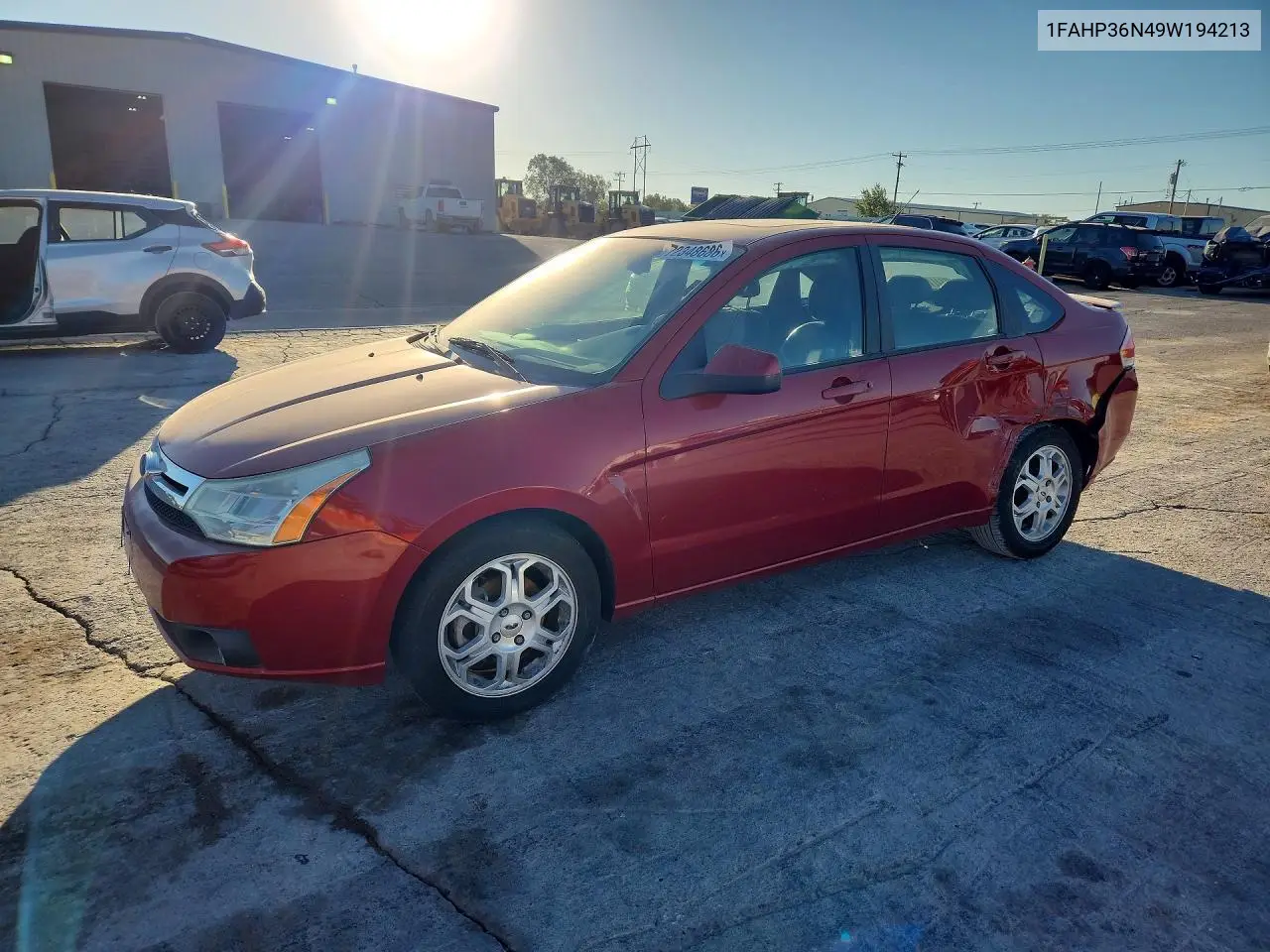 FORD FOCUS 2009, VIN 1FAHP36N49W194213