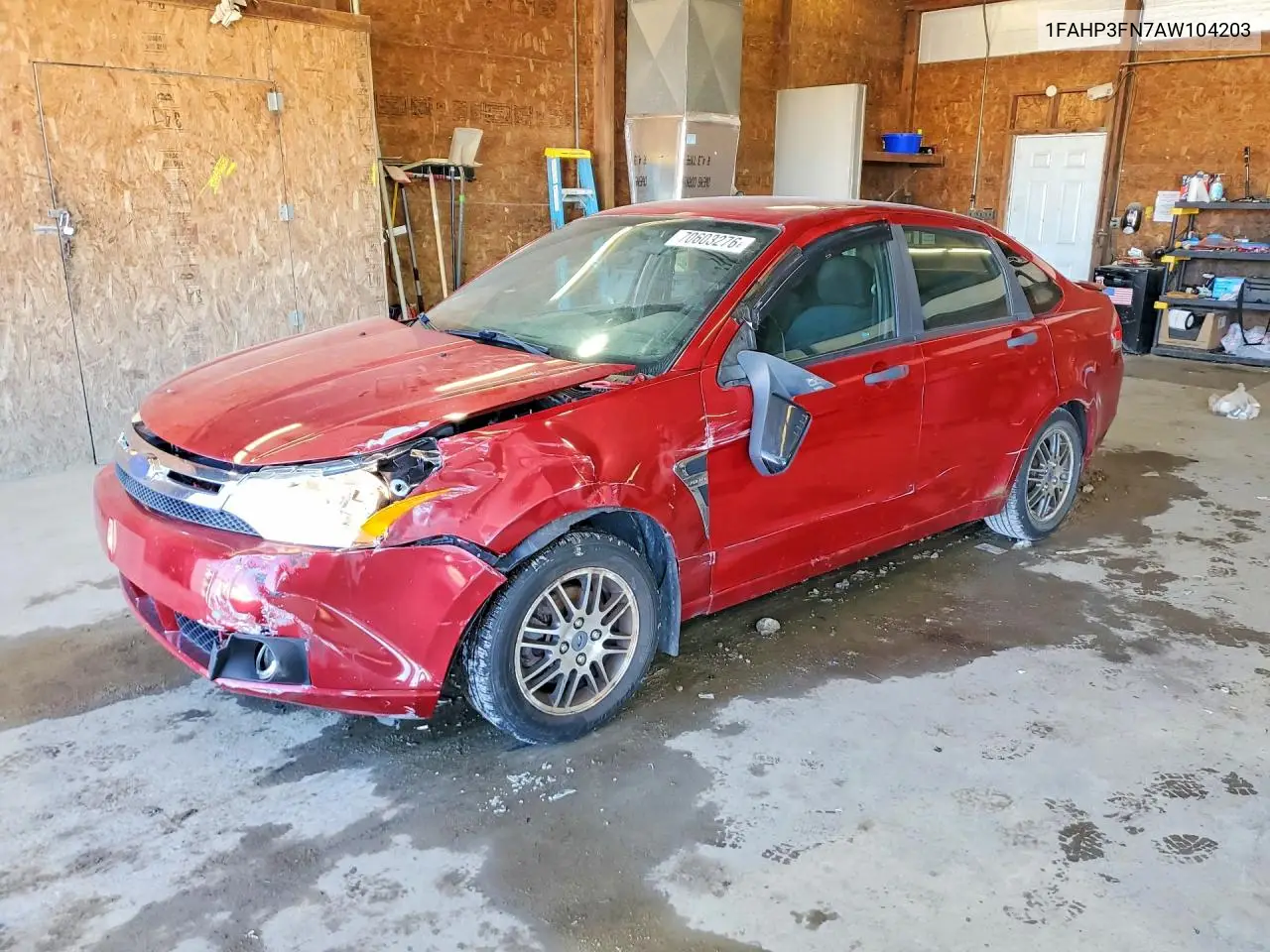 FORD FOCUS 2010, VIN 1FAHP3FN7AW104203
