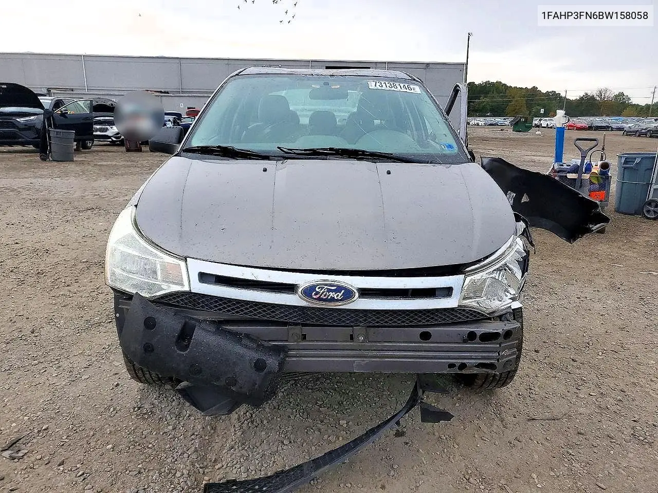 2011 FORD FOCUS VIN 1FAHP3FN6BW158058 — фото 5