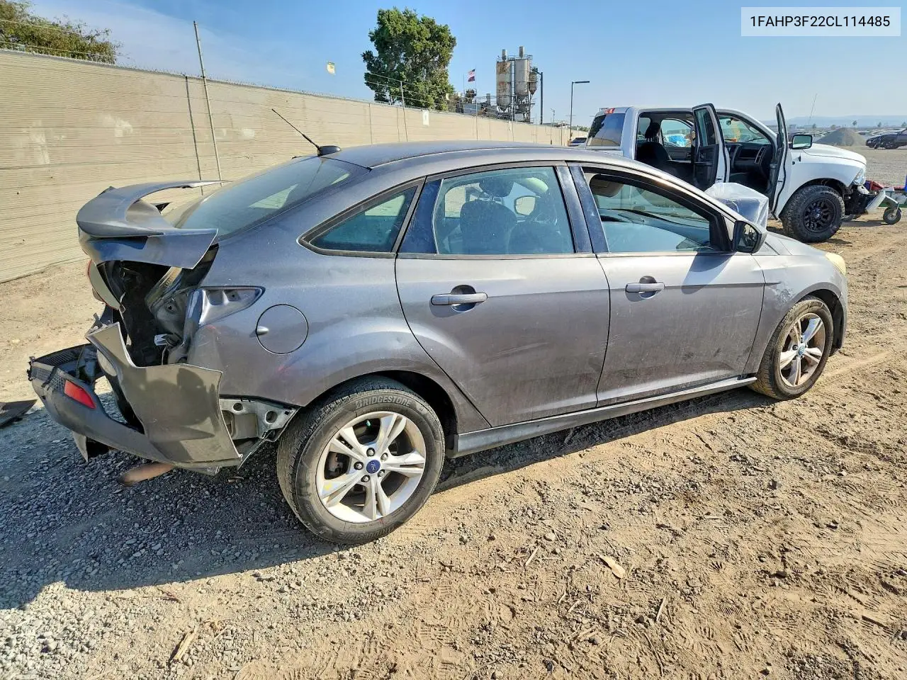 2012 FORD FOCUS VIN 1FAHP3F22CL114485 — фото 3