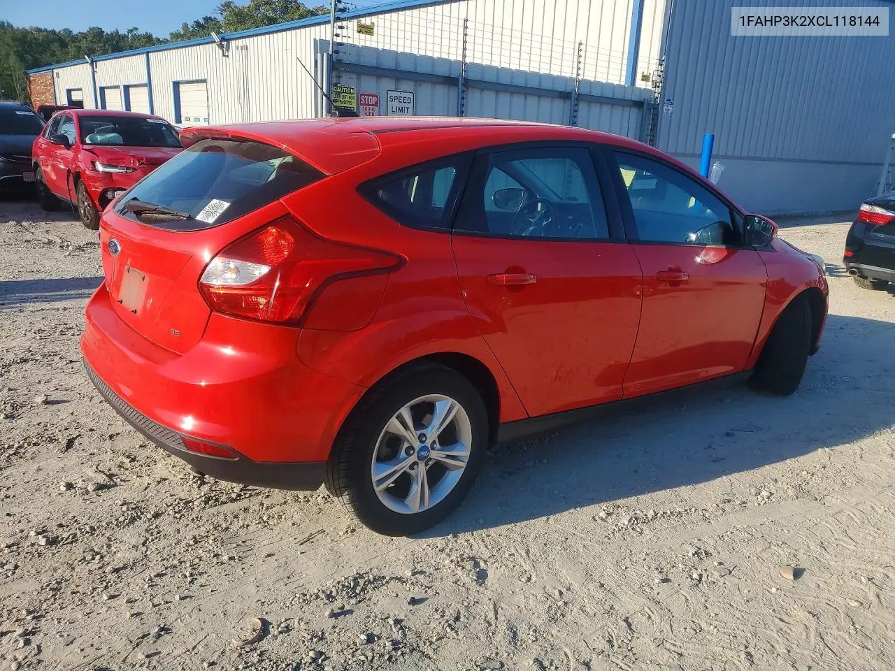 2012 FORD FOCUS VIN 1FAHP3K2XCL118144 — фото 3