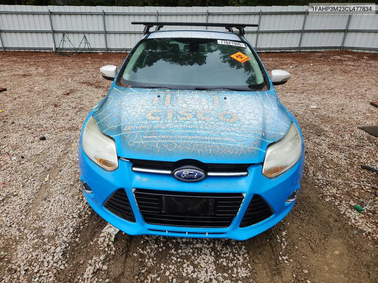 2012 FORD FOCUS VIN 1FAHP3M23CL477834 — фото 5