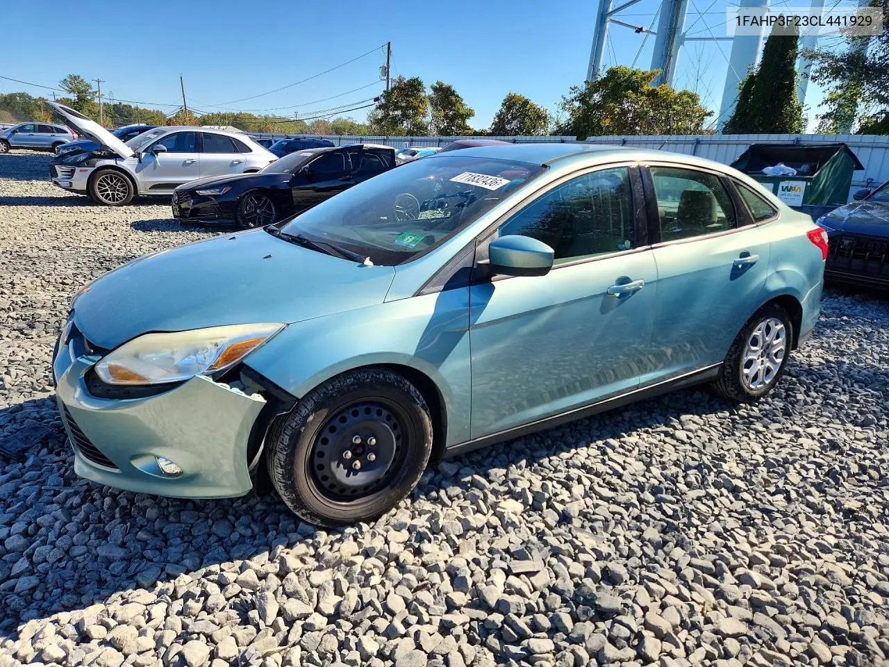 FORD FOCUS 2012, VIN 1FAHP3F23CL441929