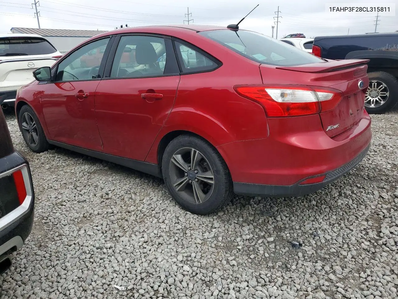 2012 FORD FOCUS VIN 1FAHP3F28CL315811 — фото 2