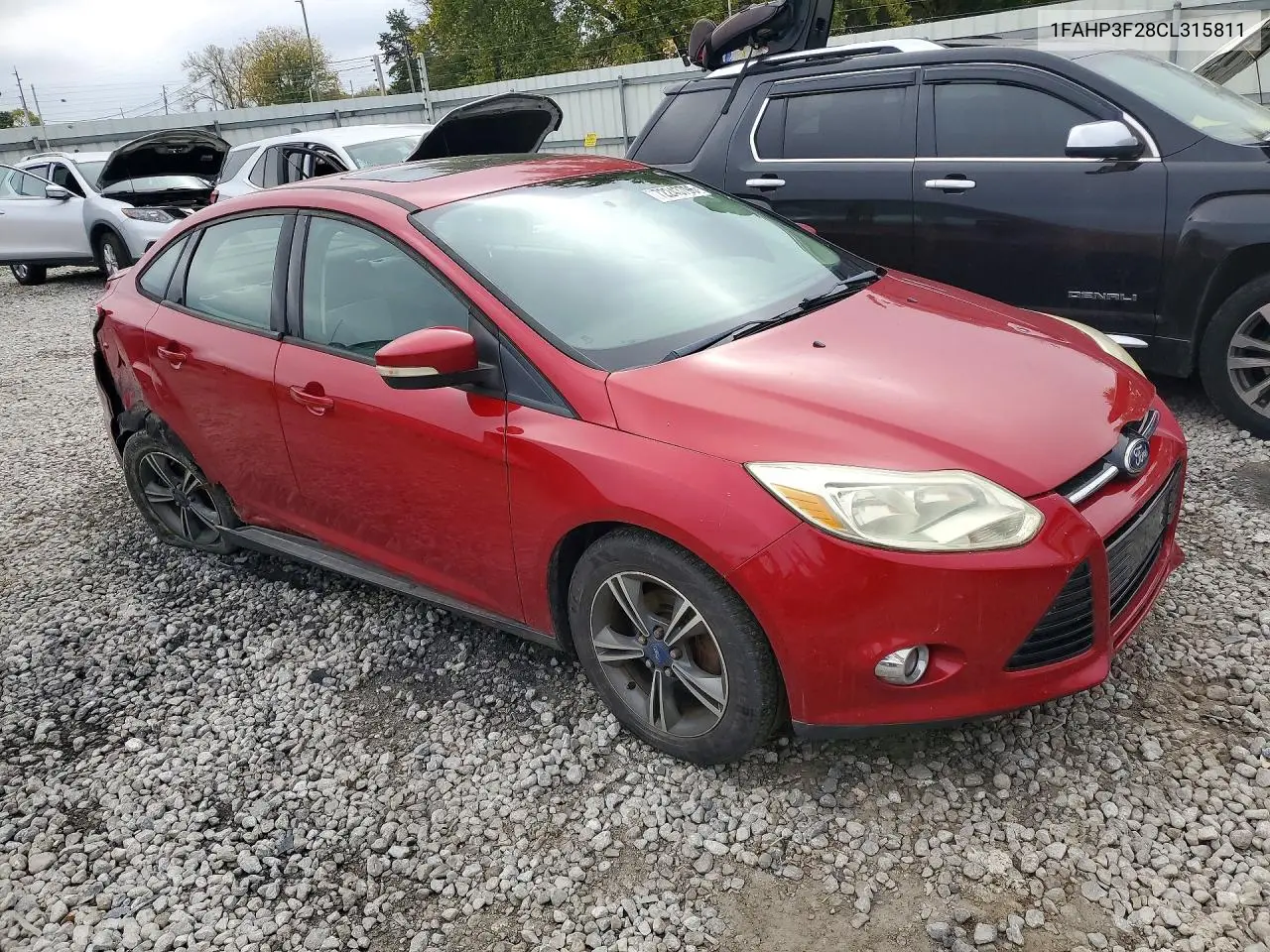 2012 FORD FOCUS VIN 1FAHP3F28CL315811 — фото 4