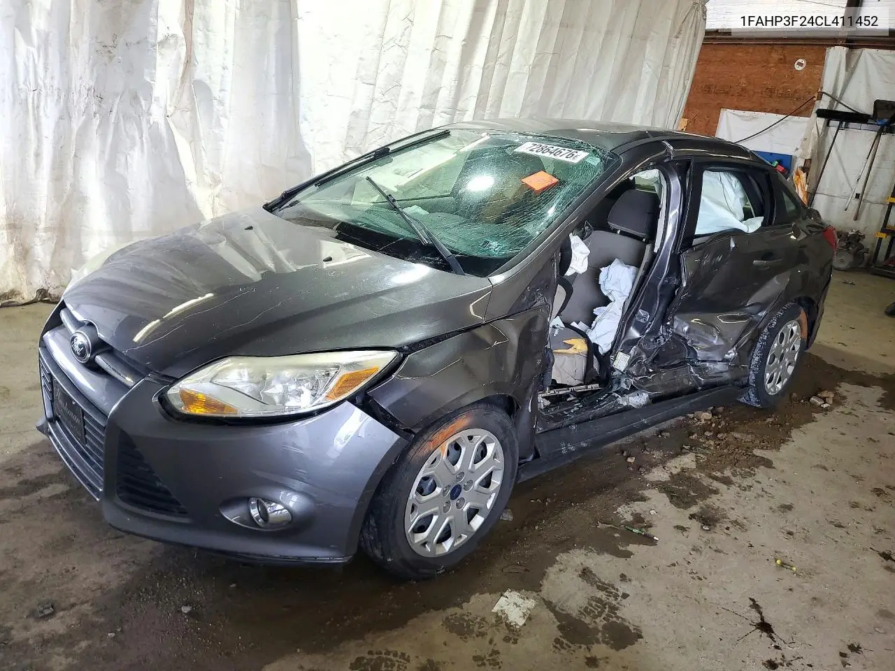 FORD FOCUS 2012, VIN 1FAHP3F24CL411452