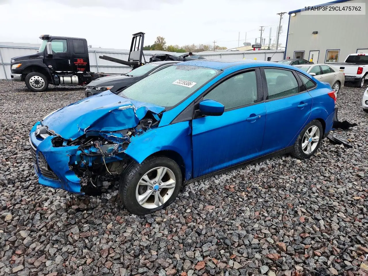 FORD FOCUS 2012, VIN 1FAHP3F29CL475762