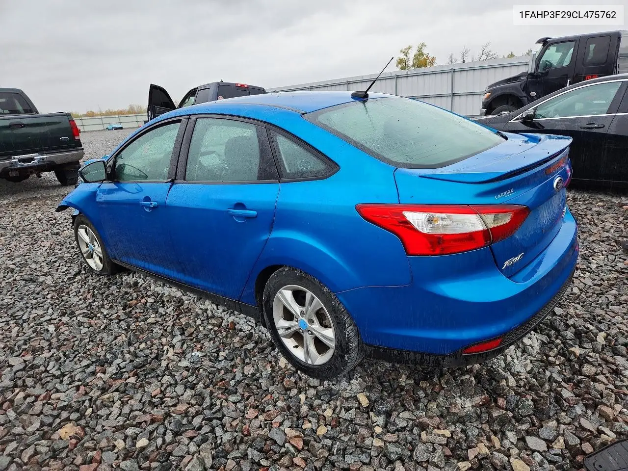2012 FORD FOCUS VIN 1FAHP3F29CL475762 — фото 2