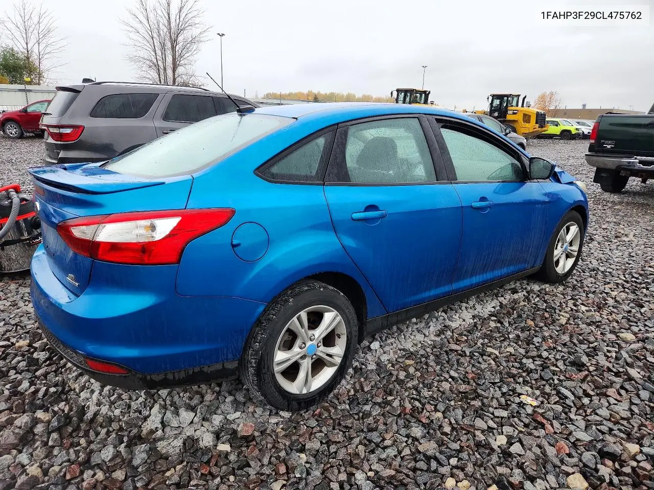 2012 FORD FOCUS VIN 1FAHP3F29CL475762 — фото 3
