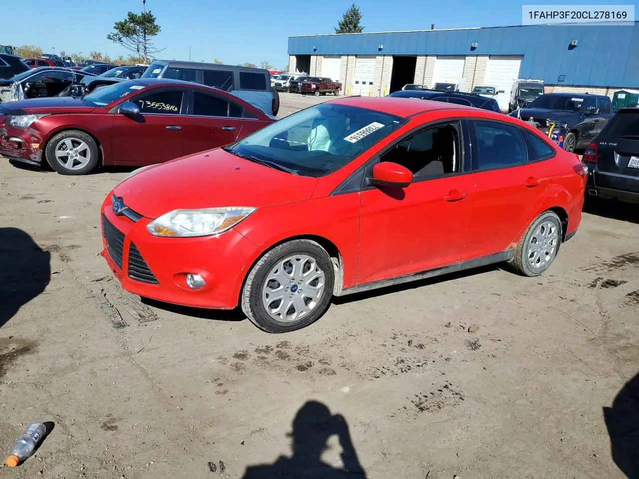 FORD FOCUS 2012, VIN 1FAHP3F20CL278169